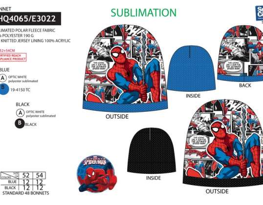 Spiderman Podzimní/zimní čepice - 3609081339329