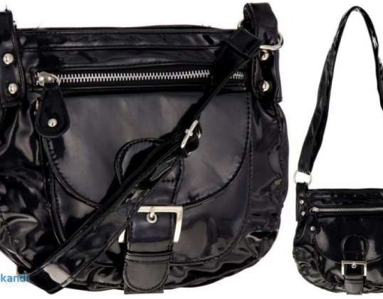 Ladies Handbags - Women&#39;s bags - black lacquered A11