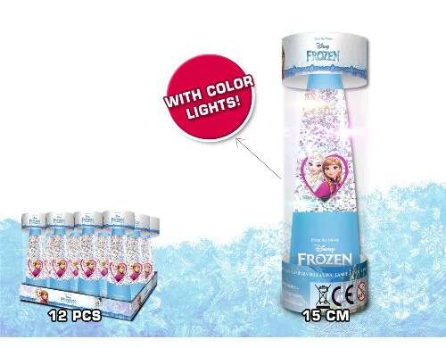 Glitter lamp värviliste tuledega Külmutatud - külmutatud - 84353