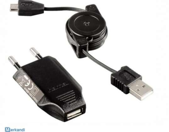 Ladegerät Hama 104824 Roll Up Micro Usb