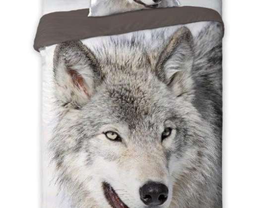 Постельное белье Wild Wolf 140x200 см - 5907750548835