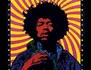 Jimi Hendrix Ακρυλικό Μπρελόκ (Ψυχεδελικό) - 5050293353760