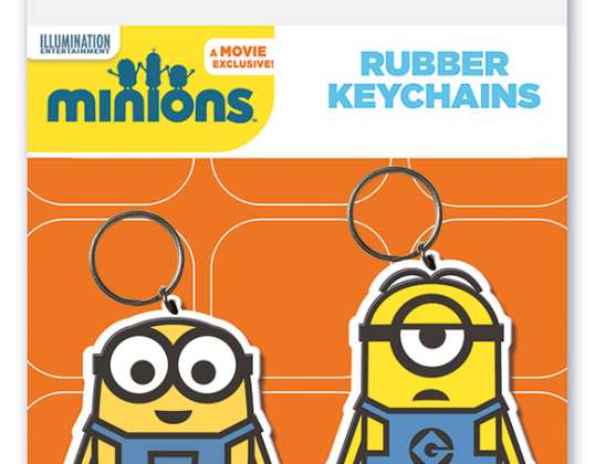 Minions rubber keychain (Bob and Stuart) - 5050293384436