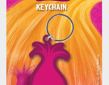 Porte-clés en caoutchouc Trolls (Coquelicot) - 5050293385679