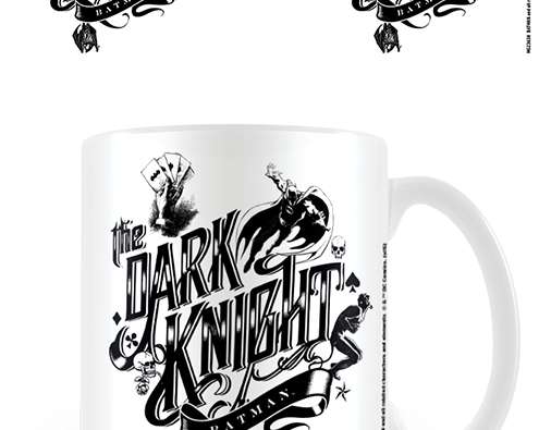 Batman keramisk mugg (Dark Knight typografi) - 5050574236386