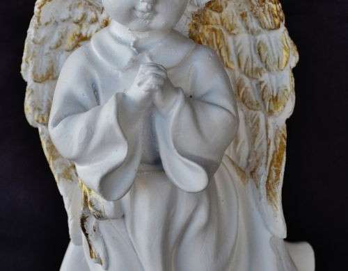 48/5000 H18 gypsum angel praying, decorative packaging