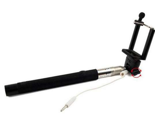 Selfie Stick para Teléfono Móvil y Cámara Negro