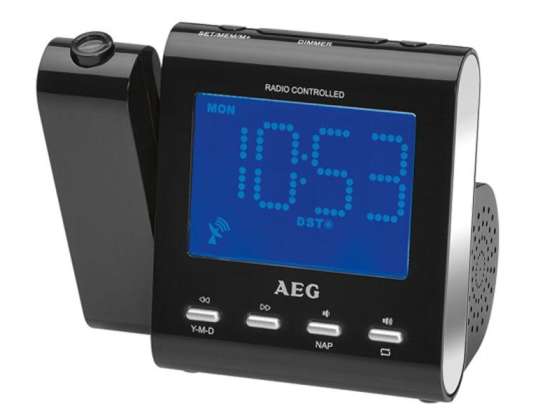 AEG Funkuhrenradio mit Projektion MRC 4122 F N Schwarz