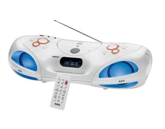 AEG Stereo Radio Sound Box with Bluetooth CD/MP3 SR 4371 BT white