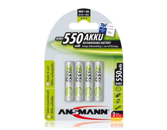 Batería Ansmann AAA 550mAH (4 unidades)