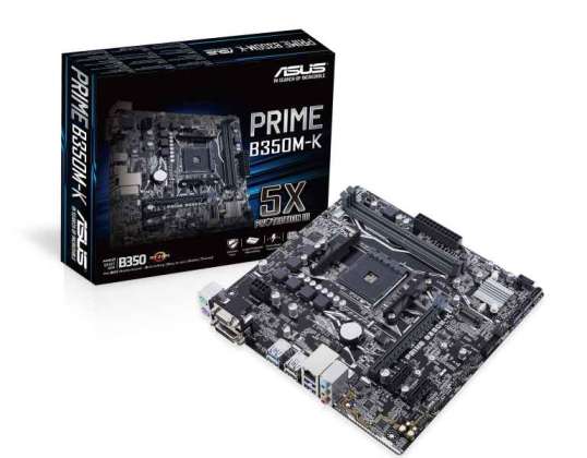 ASUS B350M-K AMD B350 Socket AM4 carte mère microATX 90MB0UH0-M0EAY0
