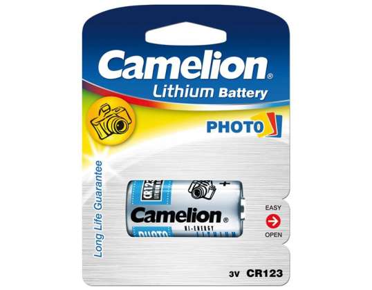 Battery Camelion litium fotografija CR123A 1 kos.