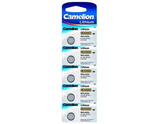 Battery Camelion CR1220 Lithium 3V 5 pcs