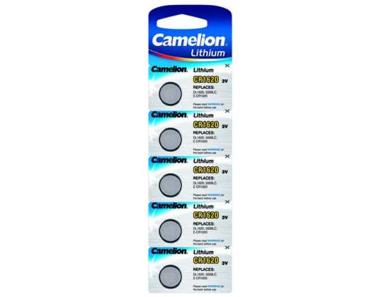 Battery Camelion CR1620 Lithium 3V 5 pcs