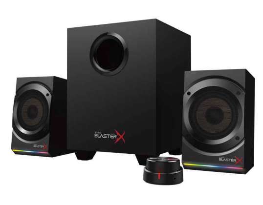 Juego de altavoces negros Creative Labs Sound BlasterX Kratos S5 de 2,1 canales y 60 W 51MF0470AA000