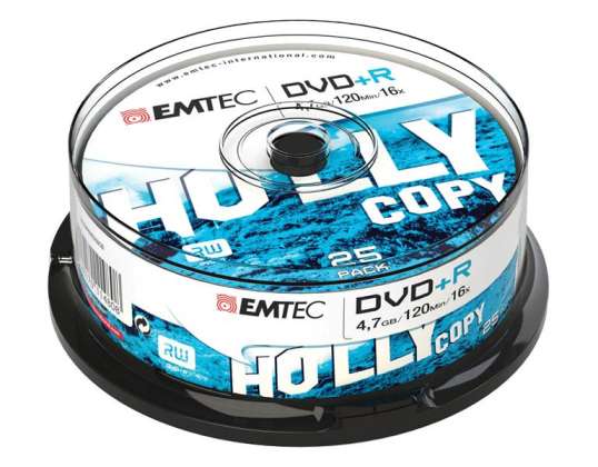 EMTEC DVD+R 4,7 GB 16x Speed - 25pcs Cake Box