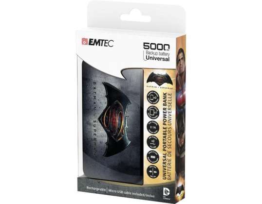 EMTEC Power Bank 5000mAh BATMAN PROTI SUPERMANU