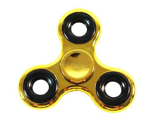 Fidget Spinner lelu - KULTA/BLACK METAL