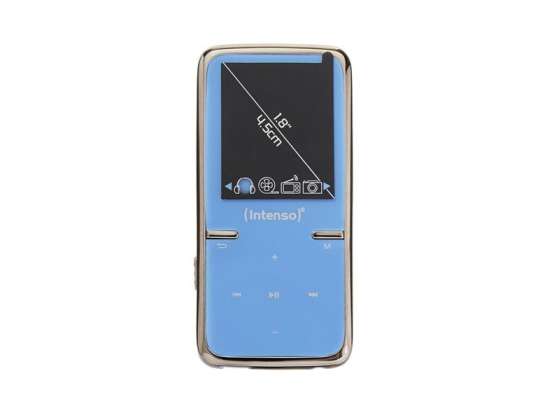 Intenso MP3 Videoplayer 8GB - Video SCOOTER Blau 1,8 Zoll