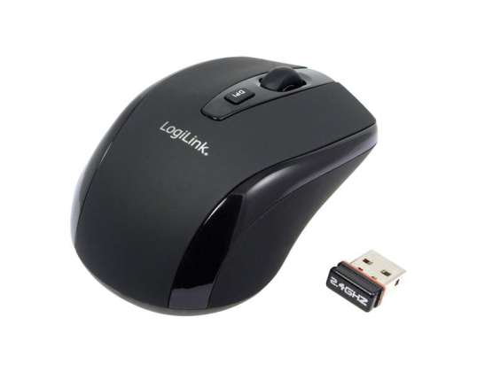 LogiLink 2 4GHz Wireless Travel Mouse Micro Black ID0031