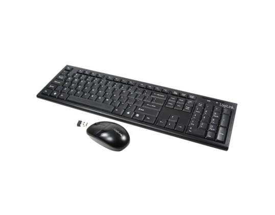 LogiLink 2 4GHz Wireless Tastatur   Maus Set ID0104