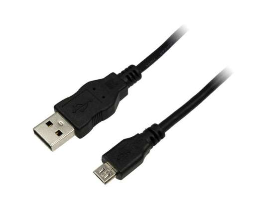 LogiLink USB 2.0 Kabel mit Micro USB Stecker 1 8 meter CU0034