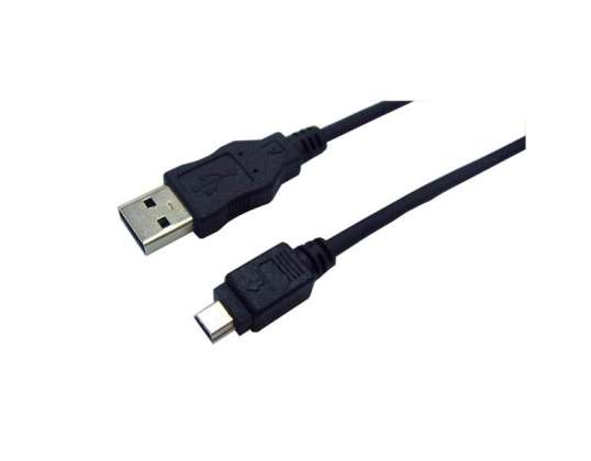 LogiLink USB 2.0-utvidelse A til Mini 5-pinners 1 8m svart CU0014