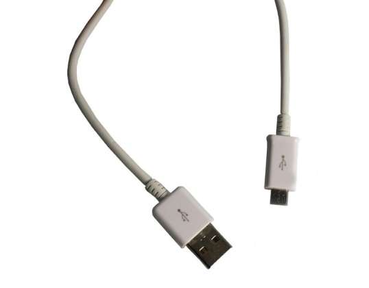 Reekin Kabel USB MicroUSB 96cm Vit