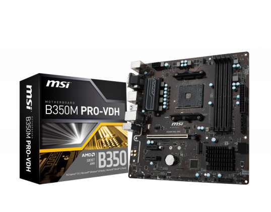 MSI B350M PRO-VDH - Emolevy - mATX 7A38-003R