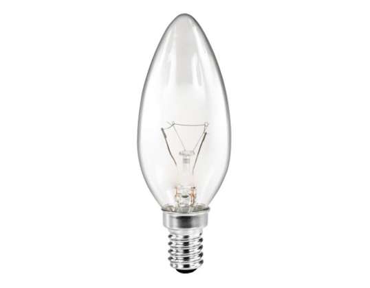 OSRAM Izzó GYERTYA 25 Watt E14 (Átlátszó) 10 db.