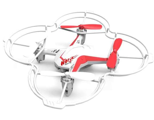 Quad-Copter DIYI D4V 2.4G 5-kanals med gyro + röststyrning (vit)