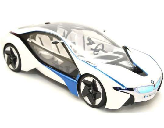 Voiture RC BMW i Vision Concept i8 avec licence 1 :14 (blanc-noir-bleu)