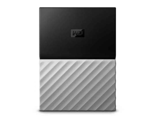 WD My Passport Ultra 2000GB sort - grå ekstern harddisk WDBFKT0020BGY-WESN