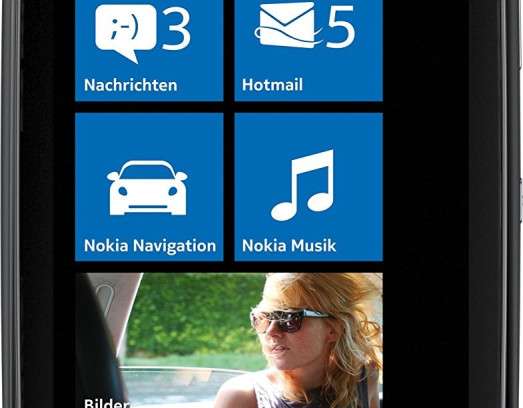 Nokia Lumia 610 -älypuhelin (9,4 cm:n (3,7 tuuman) kosketusnäyttö, 5 megapikseliä
