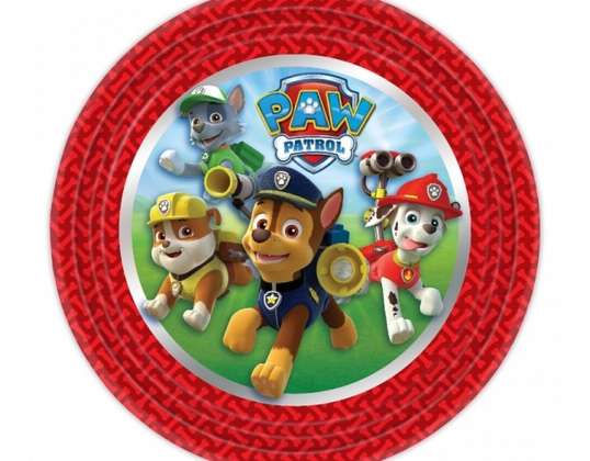 Paw Patrol Kağıt Tabak 8'li Paket - 5903313591126