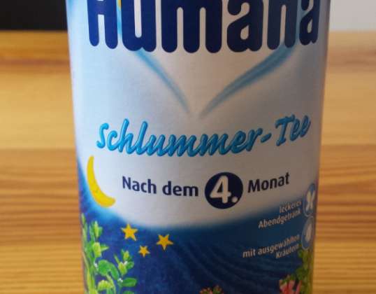 200 г чая Humana Slumber для младенцев после 4-го месяца в гранулах