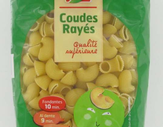 BELLE FRANCE - coudes rayes 500g      bf