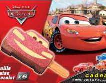 BONCOLAC - 6 batonnets cars fraise/choco disney