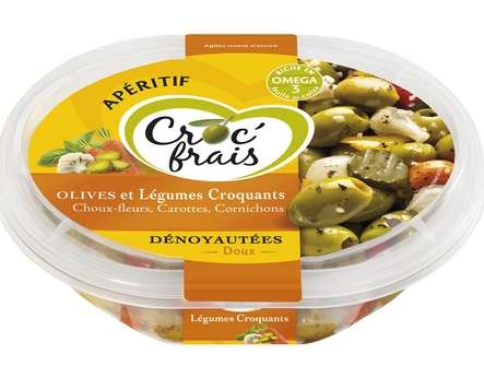 CROC'FRAIS - olives den et leg croquant200g   