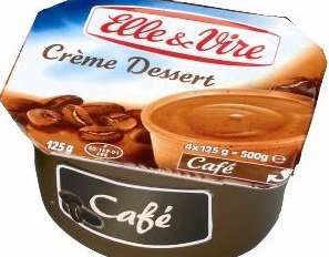 ELLE & VIRE - 4x125g creme dessert cafe elle&vire