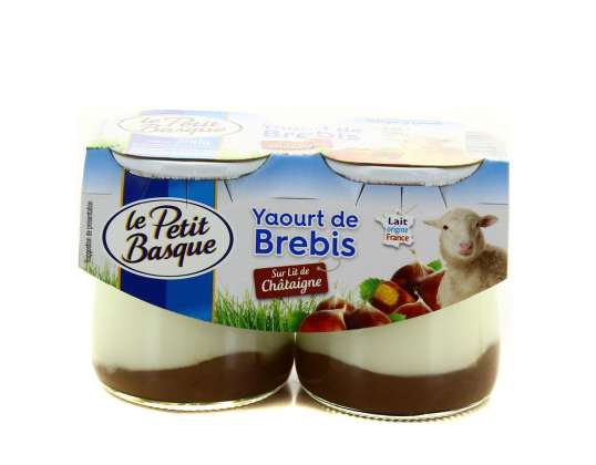 PETIT BASQUE - 2x125g yaourt brebis lit.chataigne petit basque