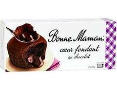 BONNE MAMAN - 2x80g coeur fondant chocolat bonne maman