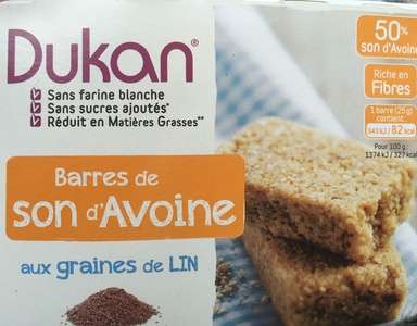 DUKAN - 150g barre son avoine nature  dukan