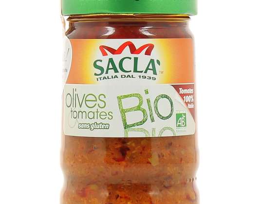 SACLA - 190g sauce olive tomate bio sacla