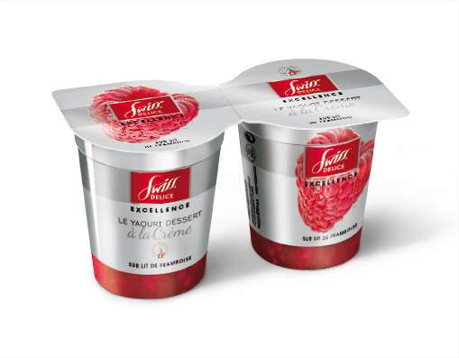 SWISS DELICE - 2x125g yaourt excel framboise 8% swiss delice
