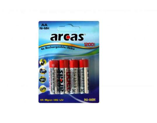 Baterie Arcas AA Mignon 1200mAH (4 buc)