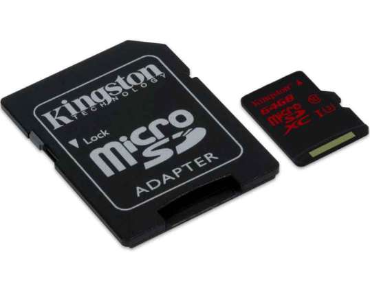 Kingston microSDHC/SDXC UHS-I U3 SDCA3/64 ГБ