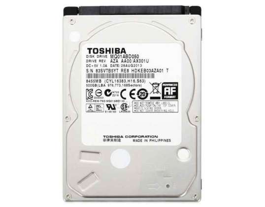 
Toshiba 500 SATA 3GB/s 5.4 25 95MM - pevný disk - sériové ATA MQ01ABD050 
    