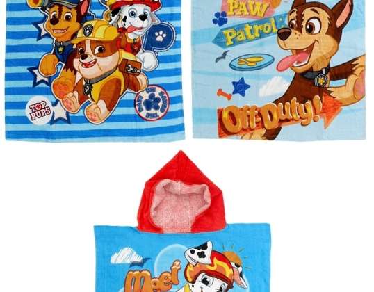 Telo da bagno poncho Paw Patrol - 5204679050822