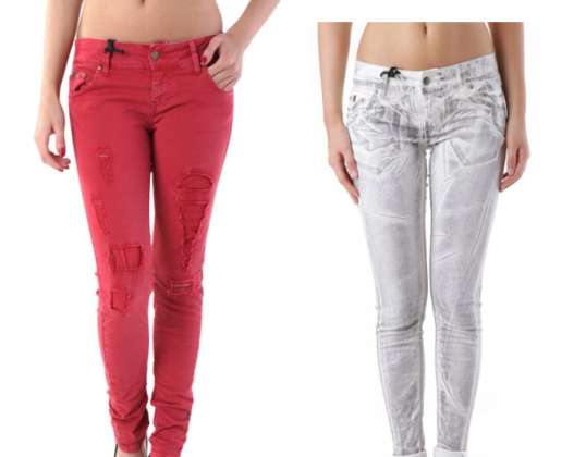 STOCK JEANS PANTS SEXY WOMAN S/S
